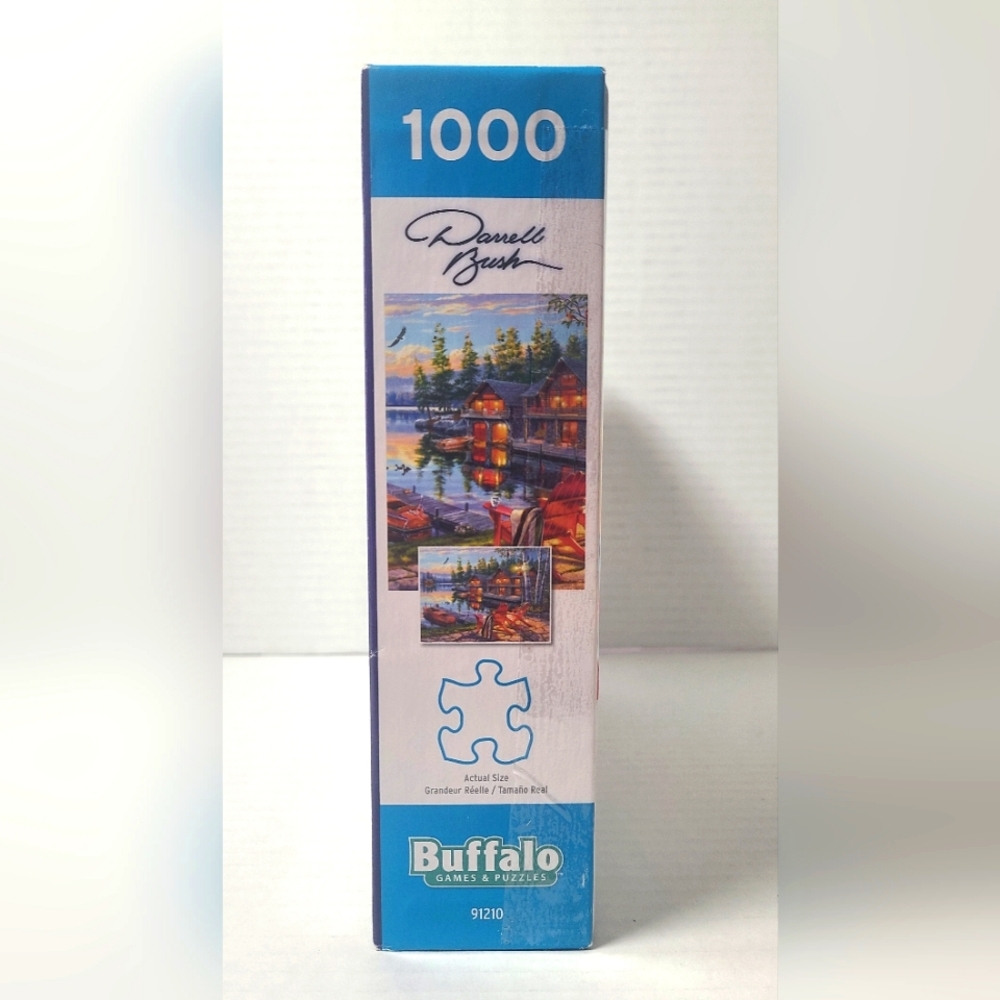 Buffalo Loon Lake 1000 pieces Puzzle w/Poster #91210 - Picture 4 of 4